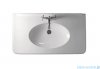 Kerasan Retro Umywalka czarna z nogami chromowanymi 100x55 cm 1049K4